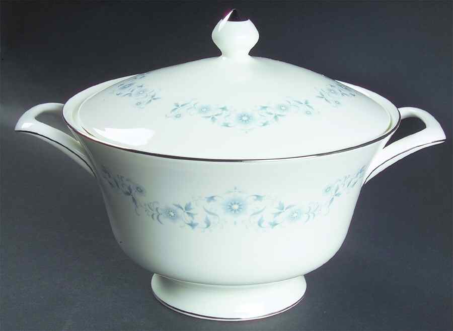 Josephine Blue Round Covered Vegetable by Wedgwood-1