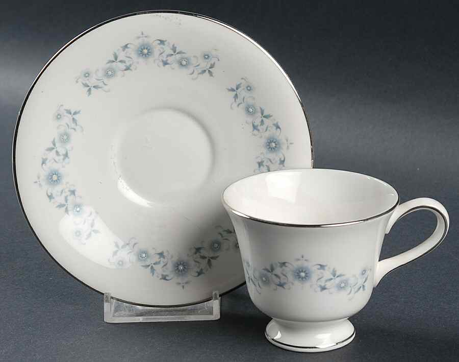 Josephine Blue Footed Demitasse Cup & Saucer Set by Wedgwood-1