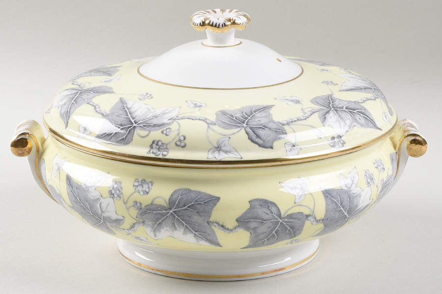 Josephine Yellow Round Covered Vegetable by Wedgwood-1