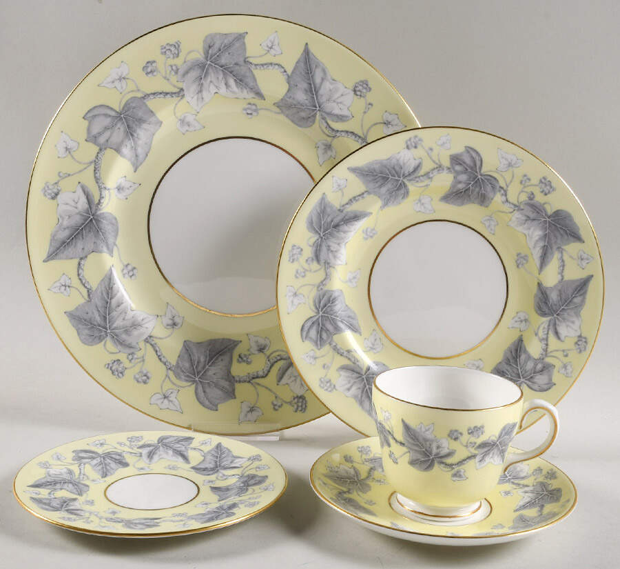 Josephine Yellow 5 Piece Place Setting by Wedgwood-1