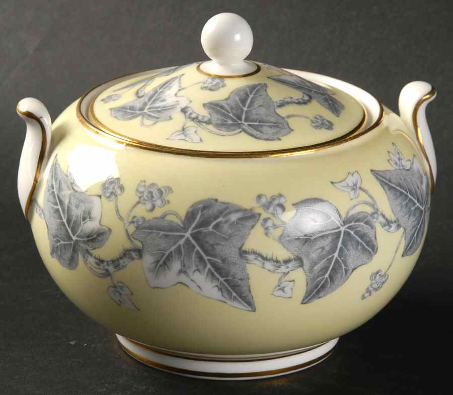 Josephine Yellow 146 Shape Sugar Bowl & Lid by Wedgwood-1
