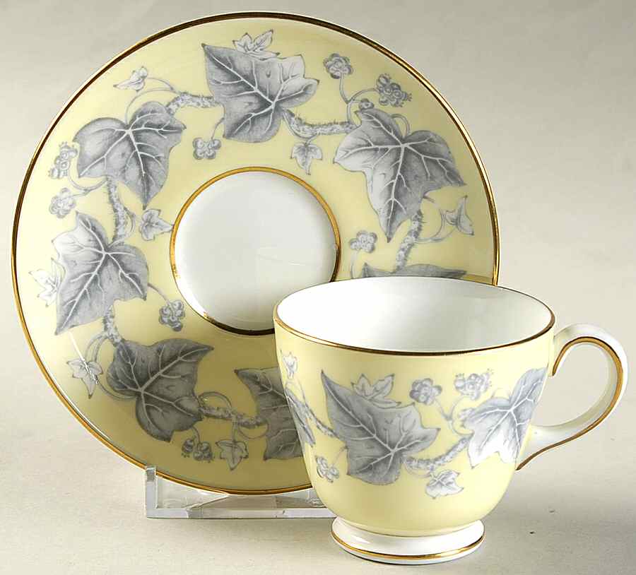 Josephine Yellow Footed Demitasse Cup & Saucer Set by Wedgwood-1