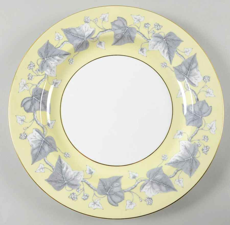 Josephine Yellow 13" Chop Plate (Round Platter) by Wedgwood-1