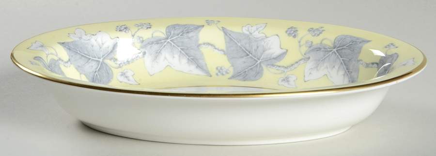 Josephine Yellow 10" Oval Vegetable Bowl by Wedgwood-1