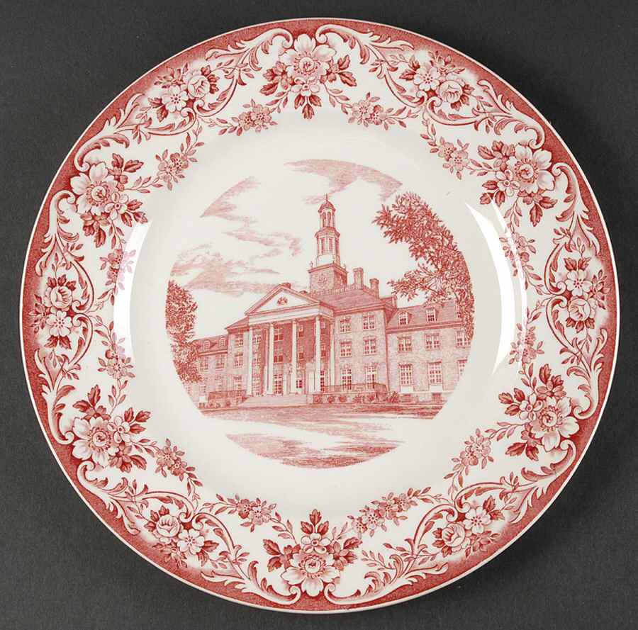 Judson College Pink Dinner Plate by Wedgwood-1
