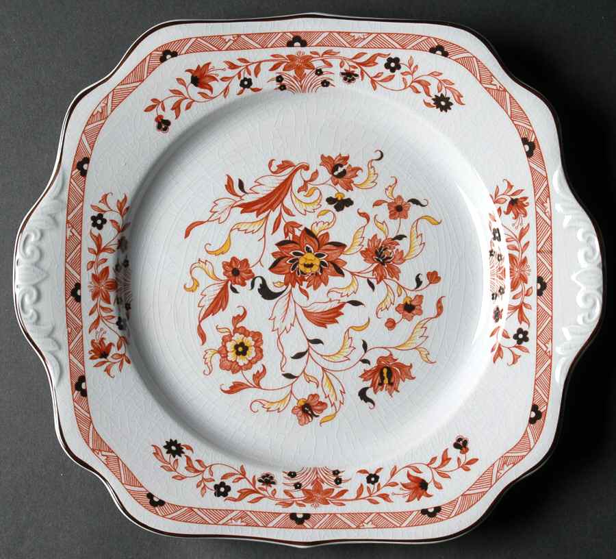 Kashmar Square Handled Cake Plate by Wedgwood-1