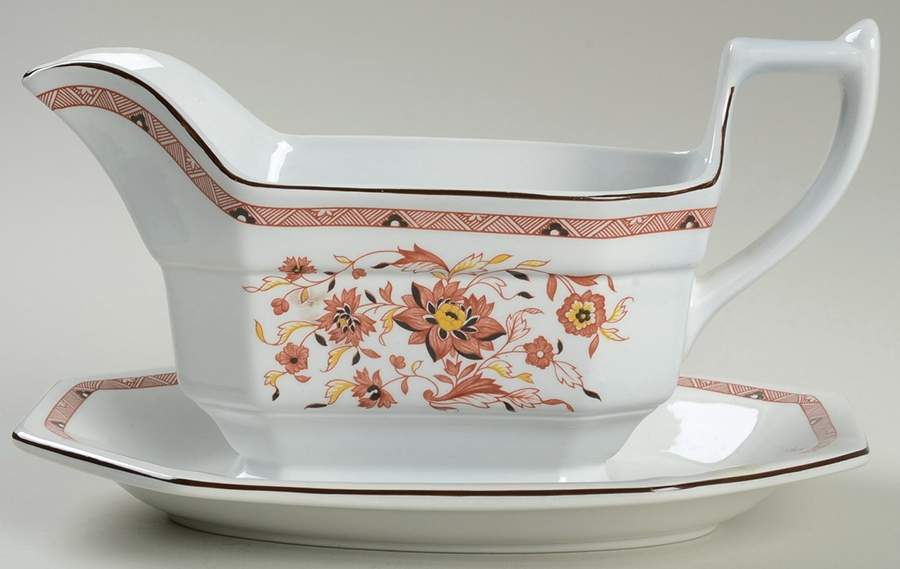 Kashmar Gravy Boat & Underplate/Relish by Wedgwood-1
