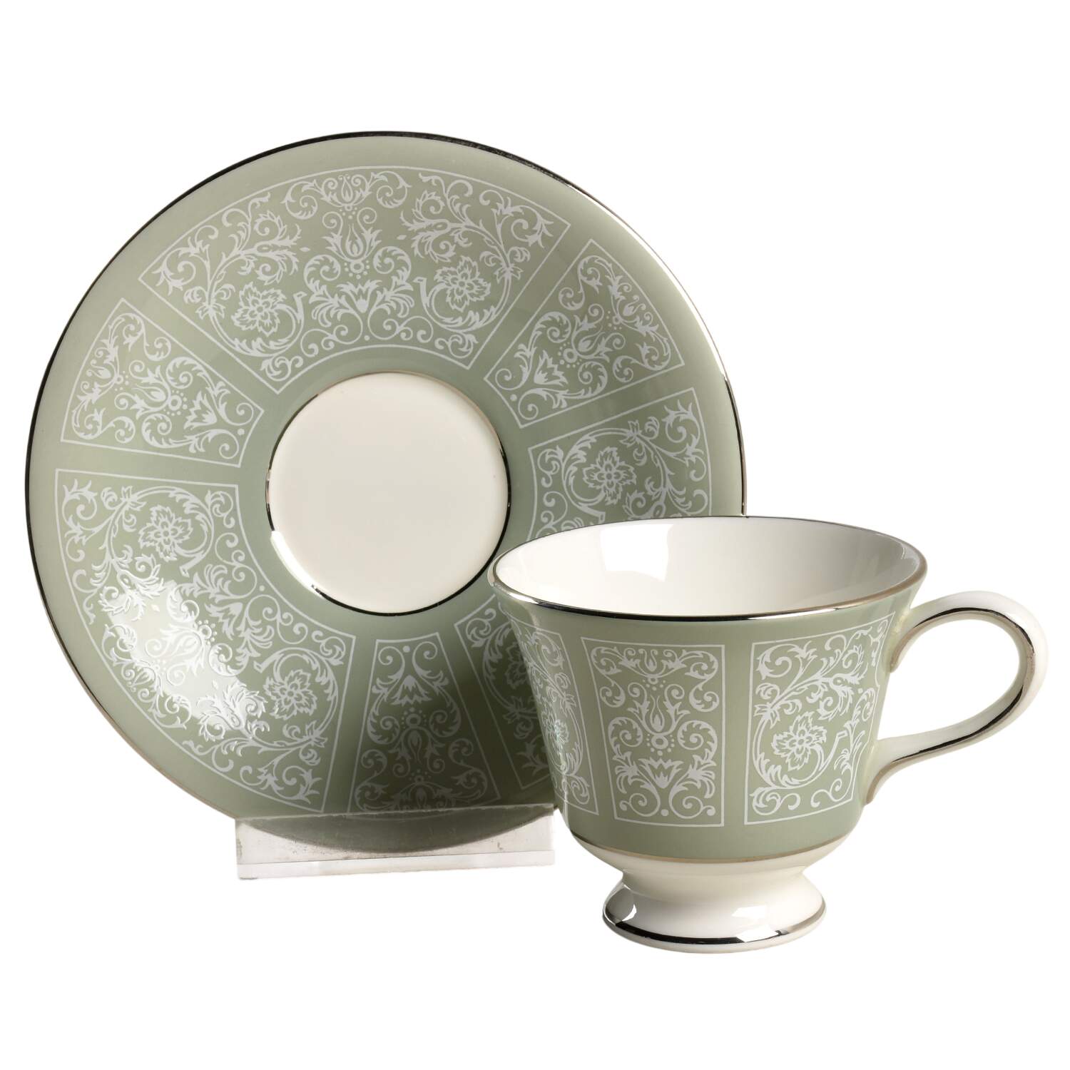 Kenilworth Footed Demitasse Cup & Saucer Set by Wedgwood-1