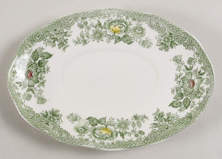Kent Green Multicolor Underplate for Gravy Boat by Wedgwood-1