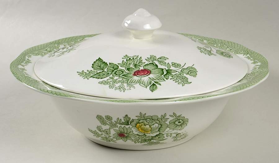 Kent Green Multicolor Round Covered Vegetable by Wedgwood-1