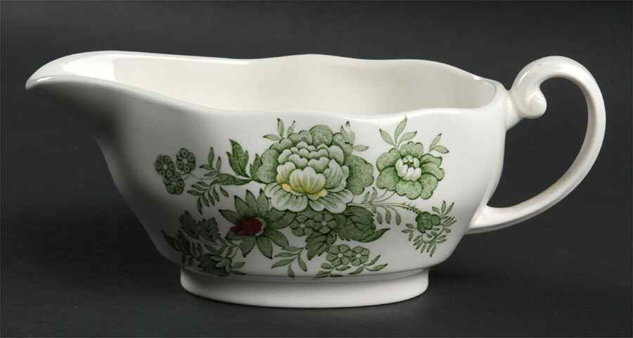 Kent Green Multicolor Gravy Boat by Wedgwood-1
