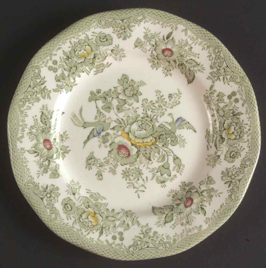 Kent Green Multicolor Dessert/Pie Plate by Wedgwood-1