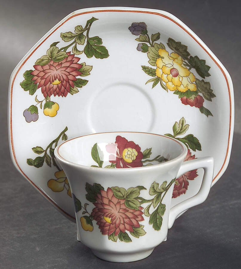 Kimono Flat Demitasse Cup & Saucer Set by Wedgwood-1