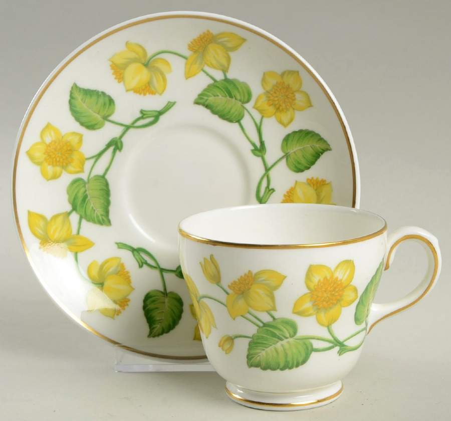 Kingcup Footed Cup & Saucer Set by Wedgwood-1