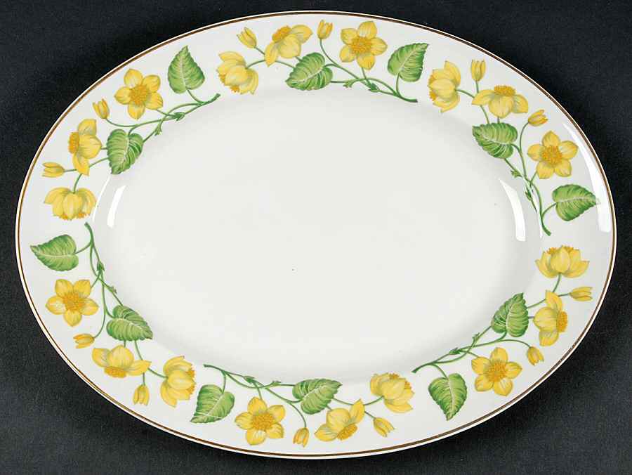 Kingcup 13" Oval Serving Platter by Wedgwood-1