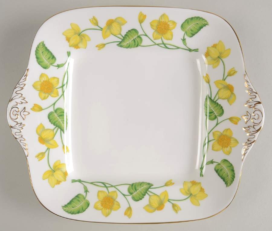 Kingcup Square Handled Cake Plate by Wedgwood-1