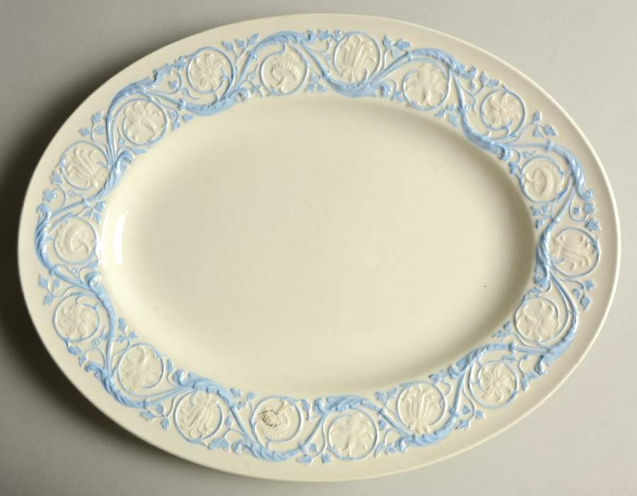 Kingston Blue 14" Oval Serving Platter by Wedgwood-1