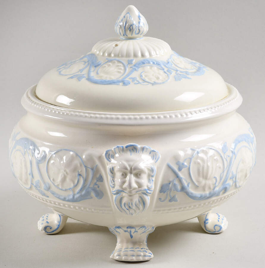 Kingston Blue Round Covered Vegetable by Wedgwood-1
