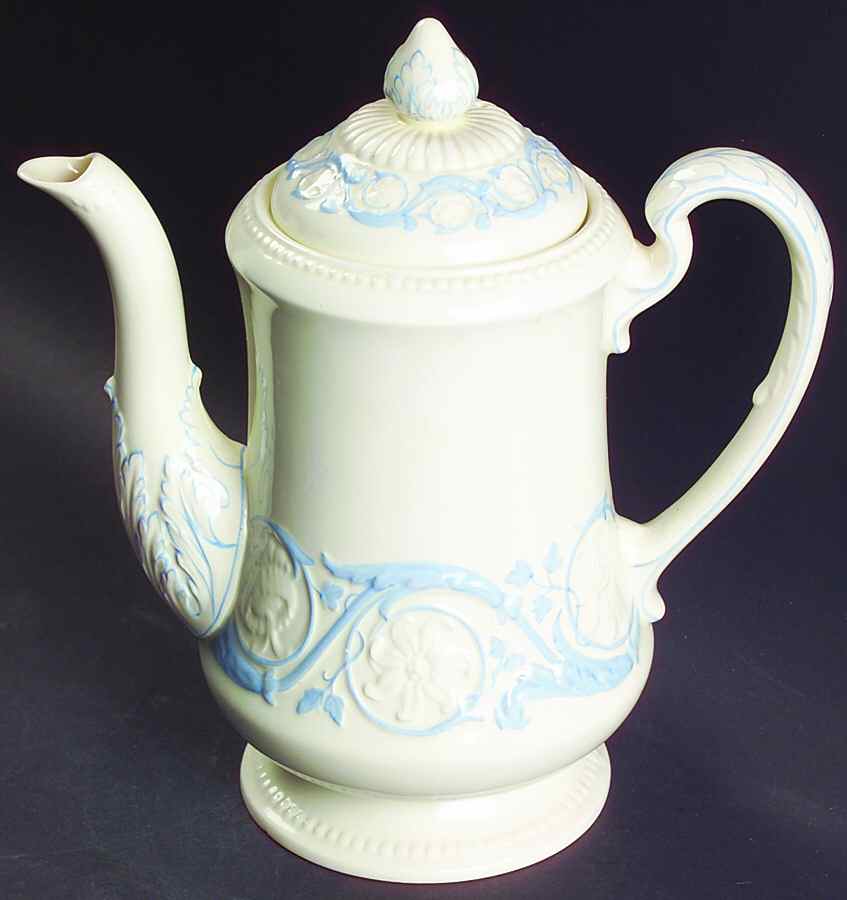 Kingston Blue Coffee Pot & Lid by Wedgwood-1