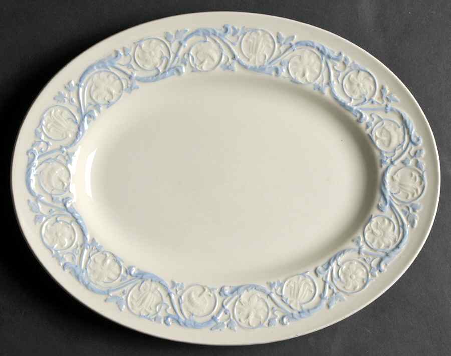 Kingston Blue 12" Oval Serving Platter by Wedgwood-1