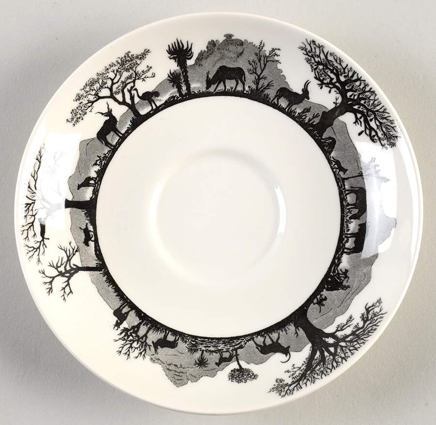 Kruger National Park Kruger Park Stamp Saucer by Wedgwood-1
