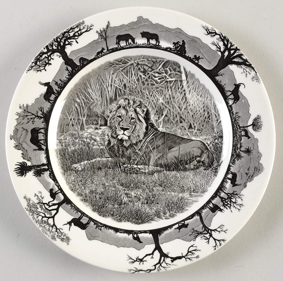 Kruger National Park Kruger Park Stamp Salad Plate by Wedgwood-1