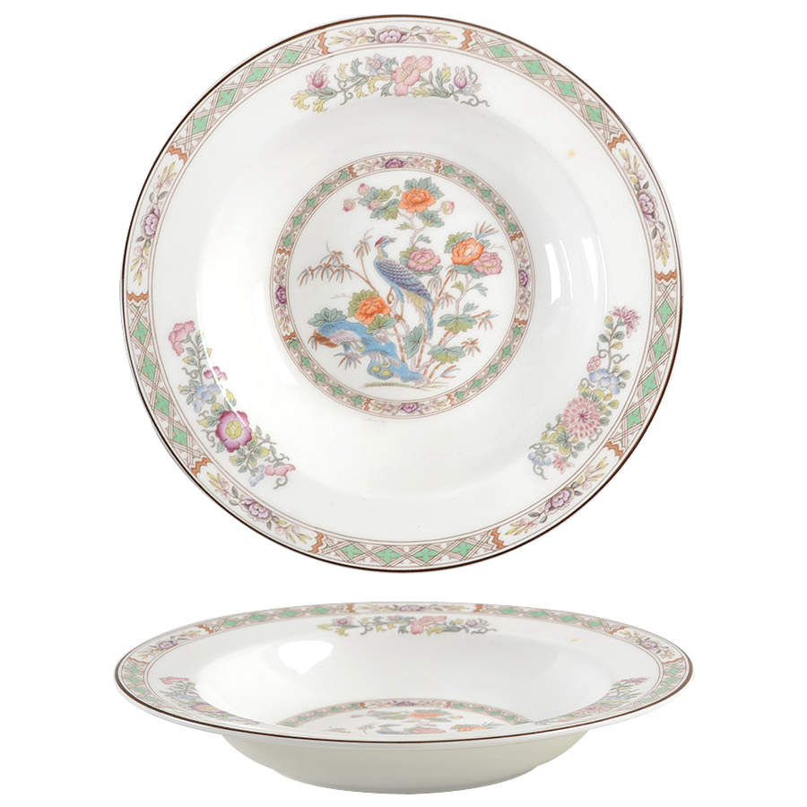 Kutani Crane Rim Soup Bowl by Wedgwood-1