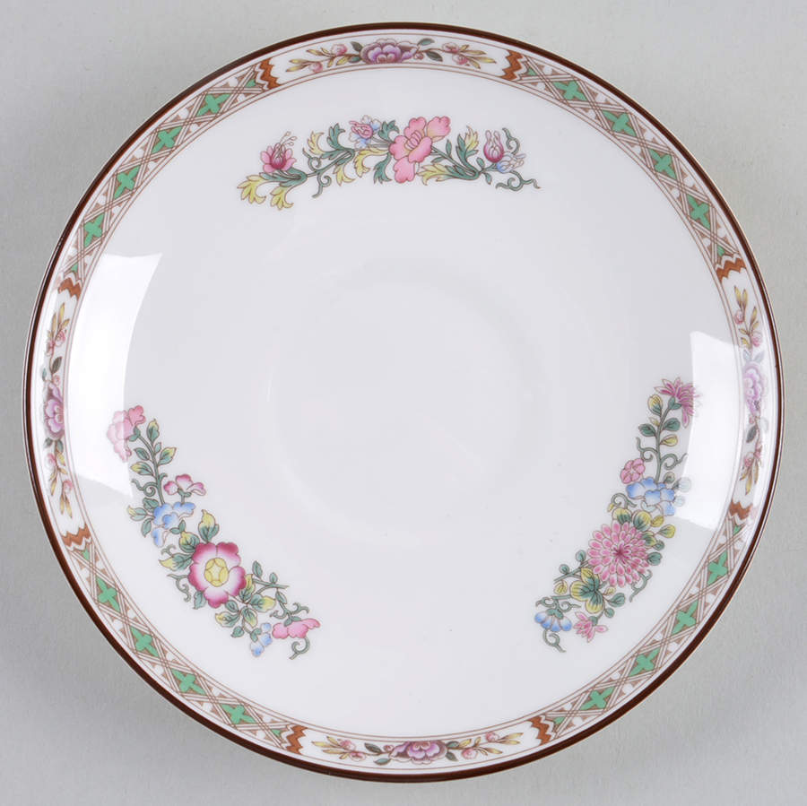 Kutani Crane Saucer for Leigh Shape Footed Cup by Wedgwood-1