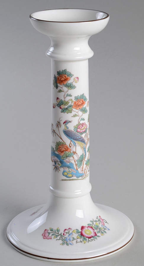 Kutani Crane 7" Candlestick by Wedgwood-1