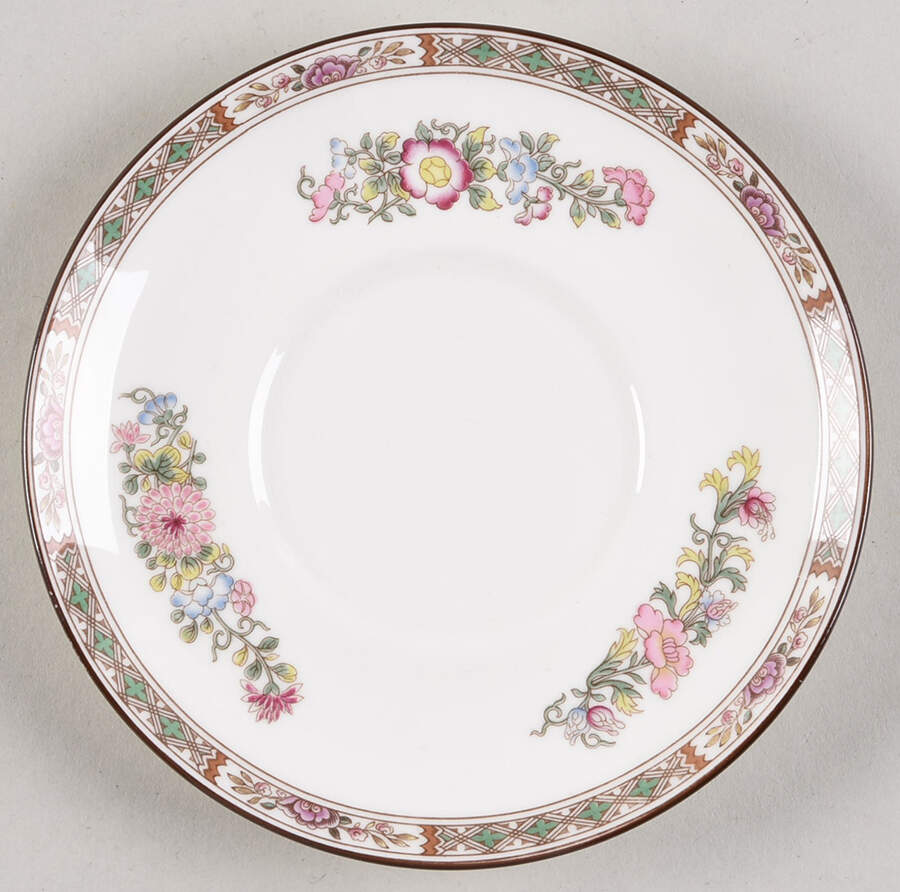 Kutani Crane Saucer for Bond Shape Demitasse Cup by Wedgwood-1