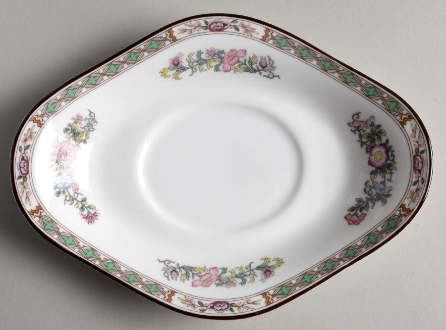 Kutani Crane Underplate for Gravy Boat by Wedgwood-1