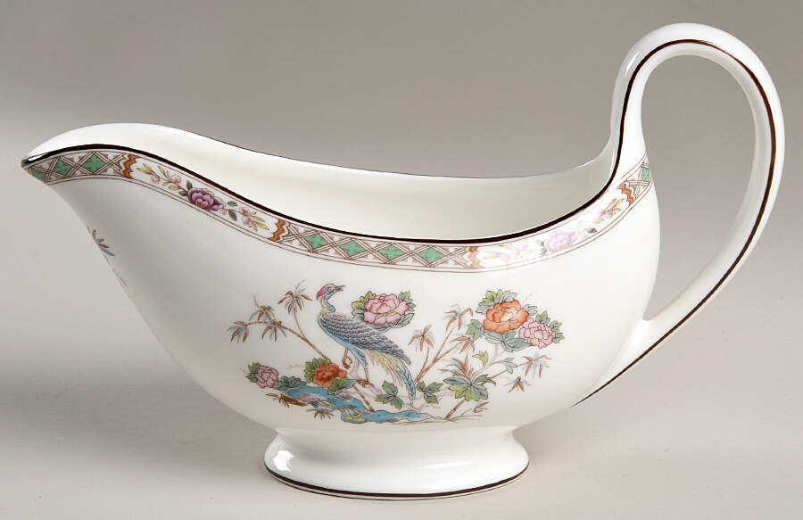 Kutani Crane Gravy Boat by Wedgwood-1