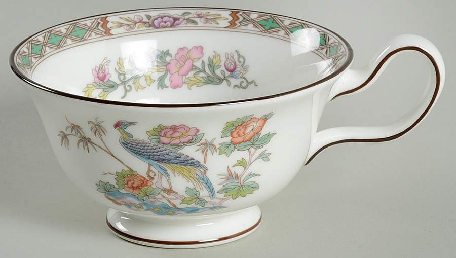 Kutani Crane Peony Shape Footed Cup by Wedgwood-1