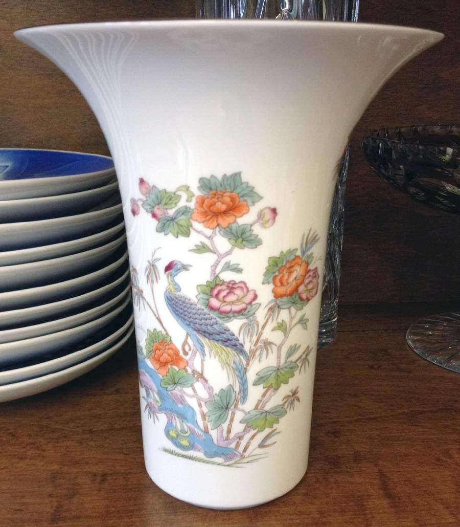 Kutani Crane 7" Vase by Wedgwood-1