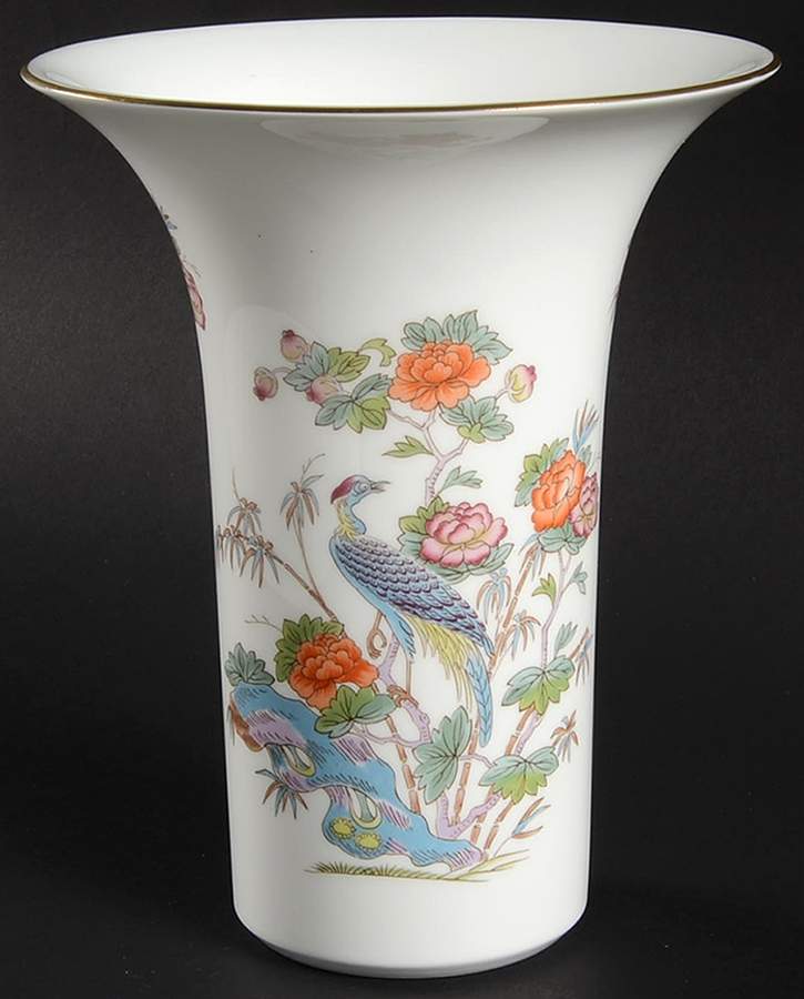 Kutani Crane 7" Vase by Wedgwood-1