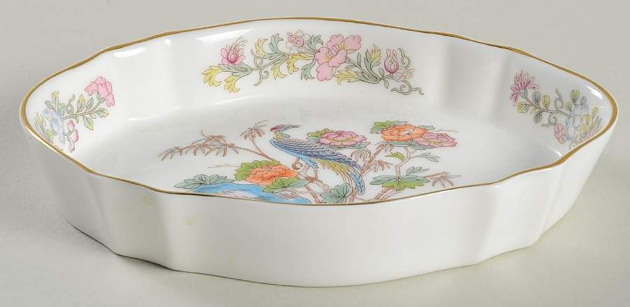 Kutani Crane 5" Oval Sweet Meat Dish by Wedgwood-1