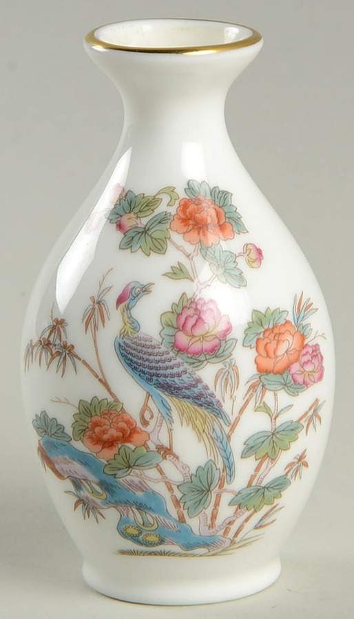Kutani Crane 3" Bud Vase by Wedgwood-1