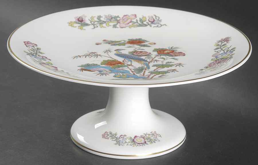 Kutani Crane 9" Diameter Pedestal Cake Stand by Wedgwood-1