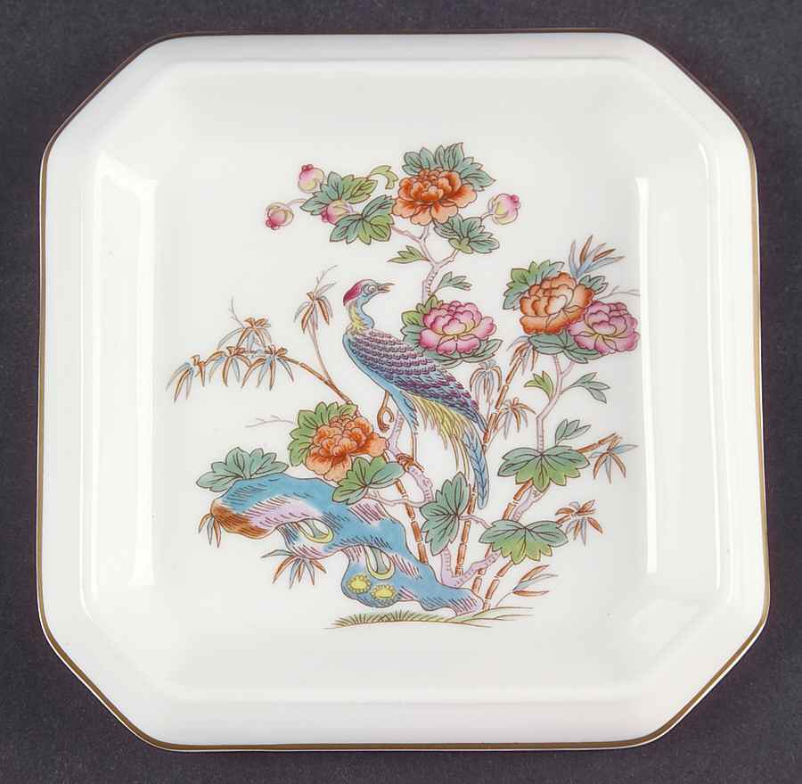 Kutani Crane 4" Square Sweet Meat by Wedgwood-1