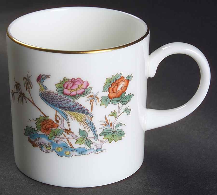 Kutani Crane Can Shape Demitasse Cup by Wedgwood-1