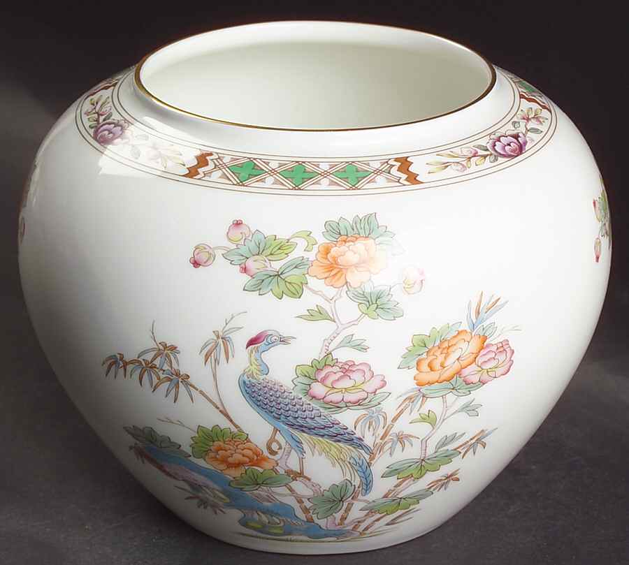 Kutani Crane Bowl Vase by Wedgwood-1