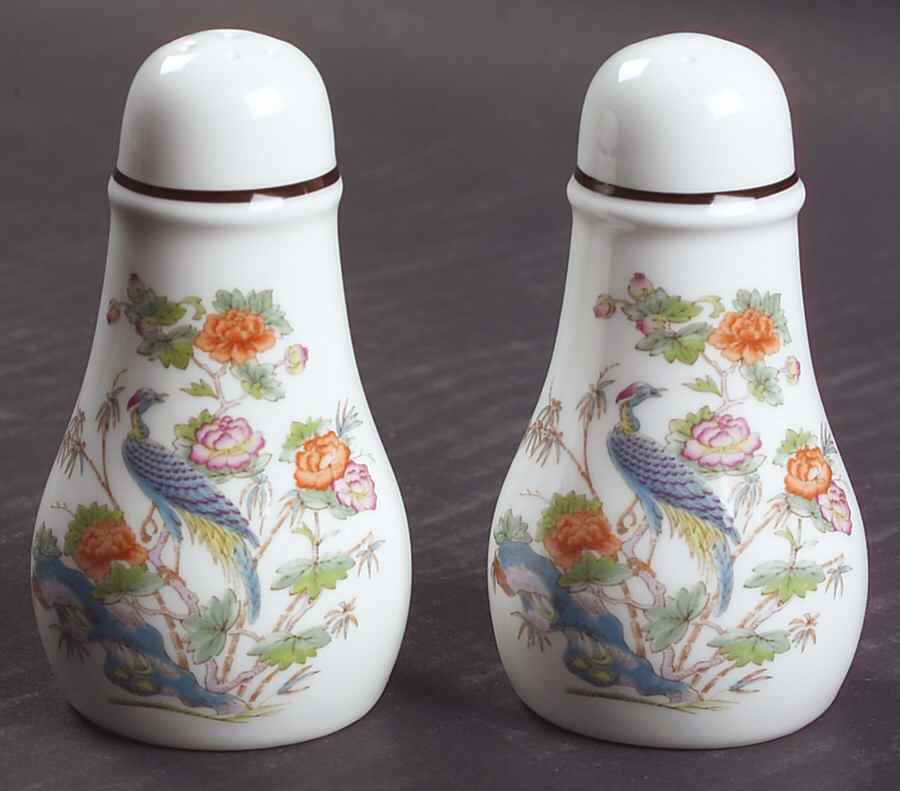Kutani Crane Salt & Pepper Set by Wedgwood-1