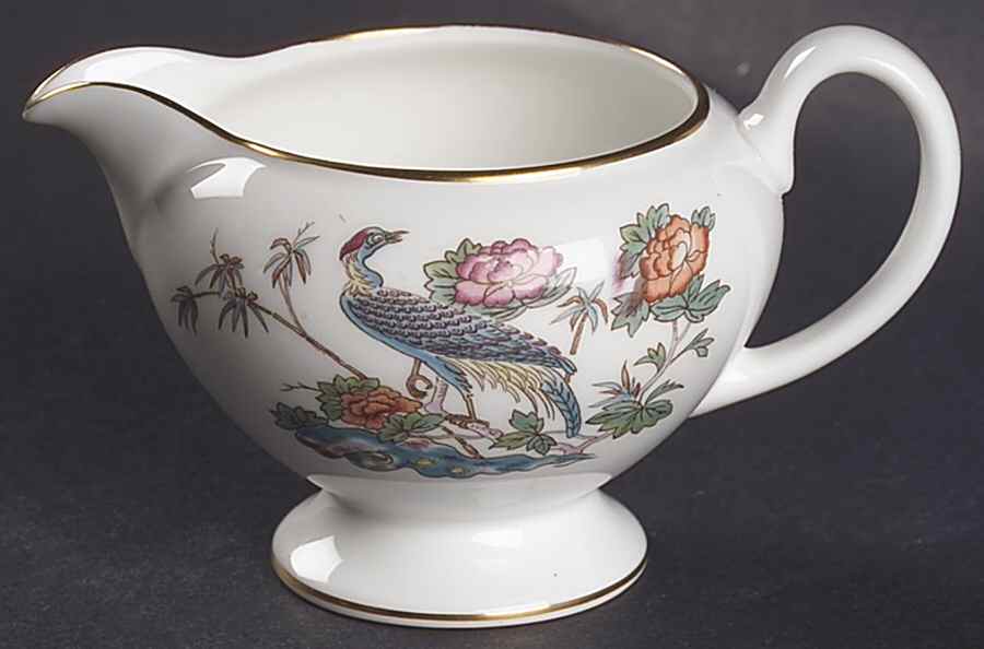 Kutani Crane Leigh Shape Mini Creamer by Wedgwood-1