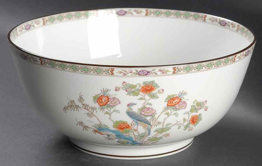 Kutani Crane 9" Salad Serving Bowl by Wedgwood-1