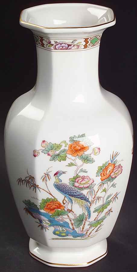 Kutani Crane 9" Vase by Wedgwood-1