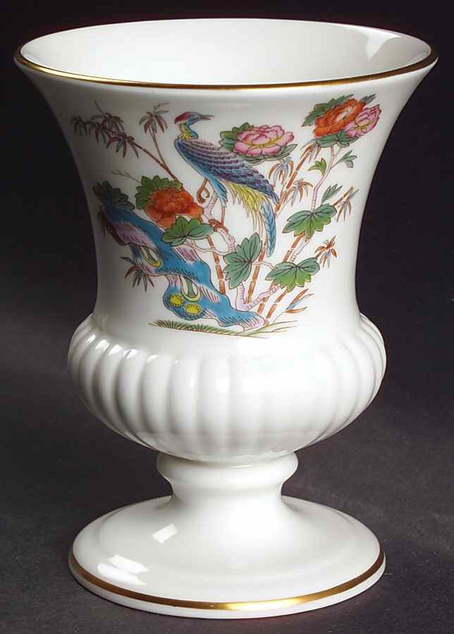 Kutani Crane 5" Urn Shaped Vase by Wedgwood-1