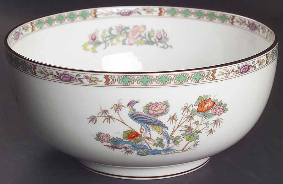 Kutani Crane 8" Salad Serving Bowl by Wedgwood-1