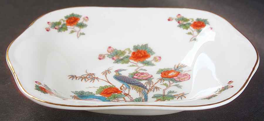Kutani Crane 7" Scalloped Tray by Wedgwood-1