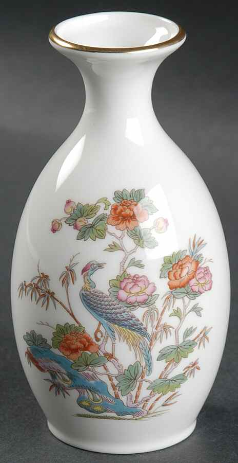 Kutani Crane 4" Bud Vase by Wedgwood-1
