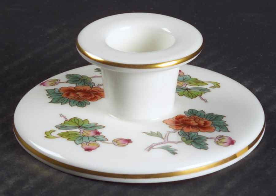 Kutani Crane 1" Small Candlestick by Wedgwood-1
